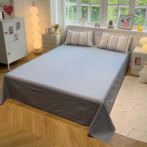 条纹格子床上用宿品件套水洗棉套床单被学生舍单人四床上三BVX件