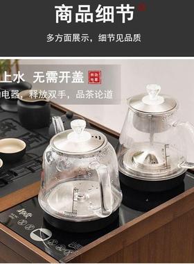 动木CLT家移套用茶水柜新中式客厅边几泡茶几实带轮茶车烧水壶一