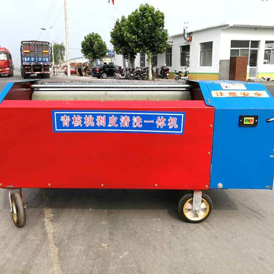 全自动商用青核桃去皮清洗机