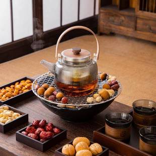 围炉煮茶璃家用电陶炉7242023内烤茶罐罐茶煮茶器煮茶炉茶室壶茶
