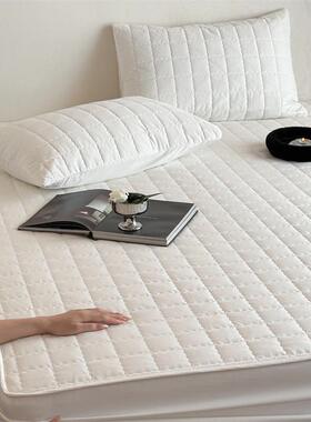 简约隔端床全棉夹棉绗缝高防水尿床笠加厚单品垫保SWSW护套罩隔脏