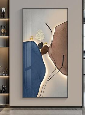 现代过简入户玄关转装饰画石来运轻奢高约档HL141客厅墙挂画走廊