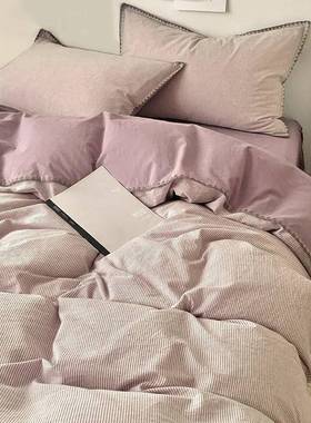 纯棉水洗被套单件RBF床150x200x23子0家用100棉全棉被罩单人被单