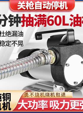 自V动QFV启停电动抽泵122油24V20V加油泵自吸泵柴油煤油泵小型加