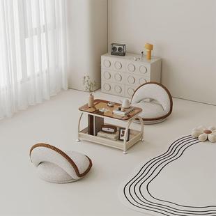 飘家窗小桌子卧室用榻榻米玻璃无品牌/矮小茶几奶油风台阳休闲桌