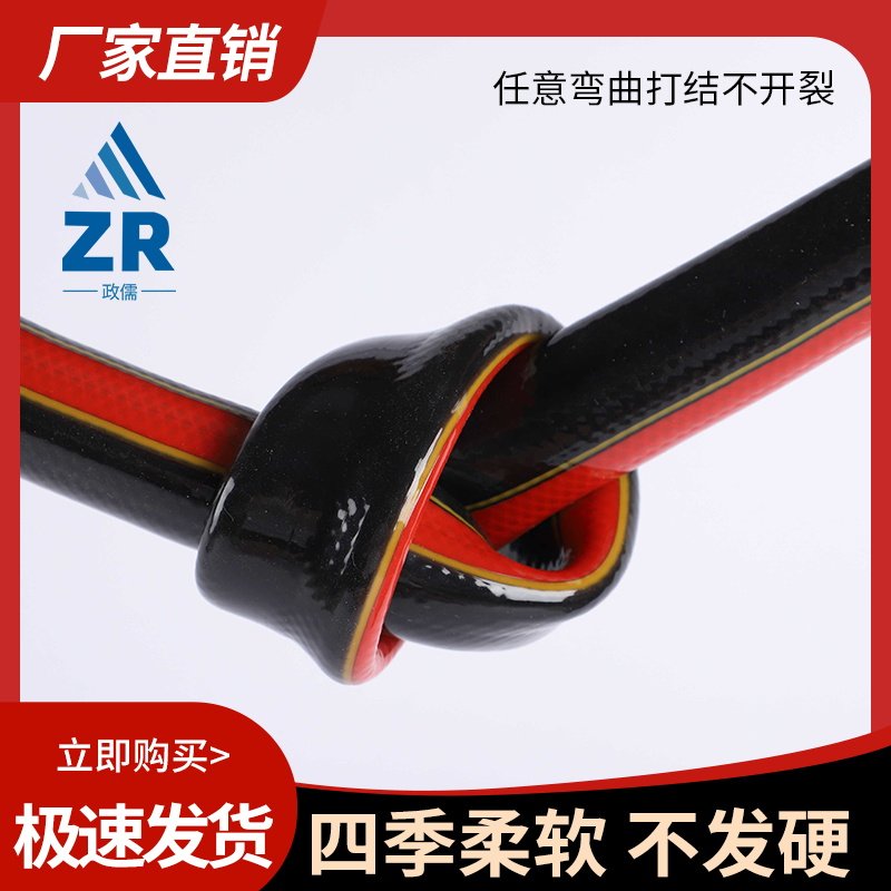 PVC三胶一线塑料软浇花农用高压蛇皮管防嗮花园4分6分1寸水管软管