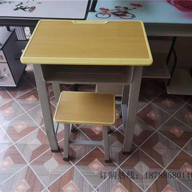 云南昆明小学课桌学习桌中学生写字桌校园课桌椅组合培训桌椅组合