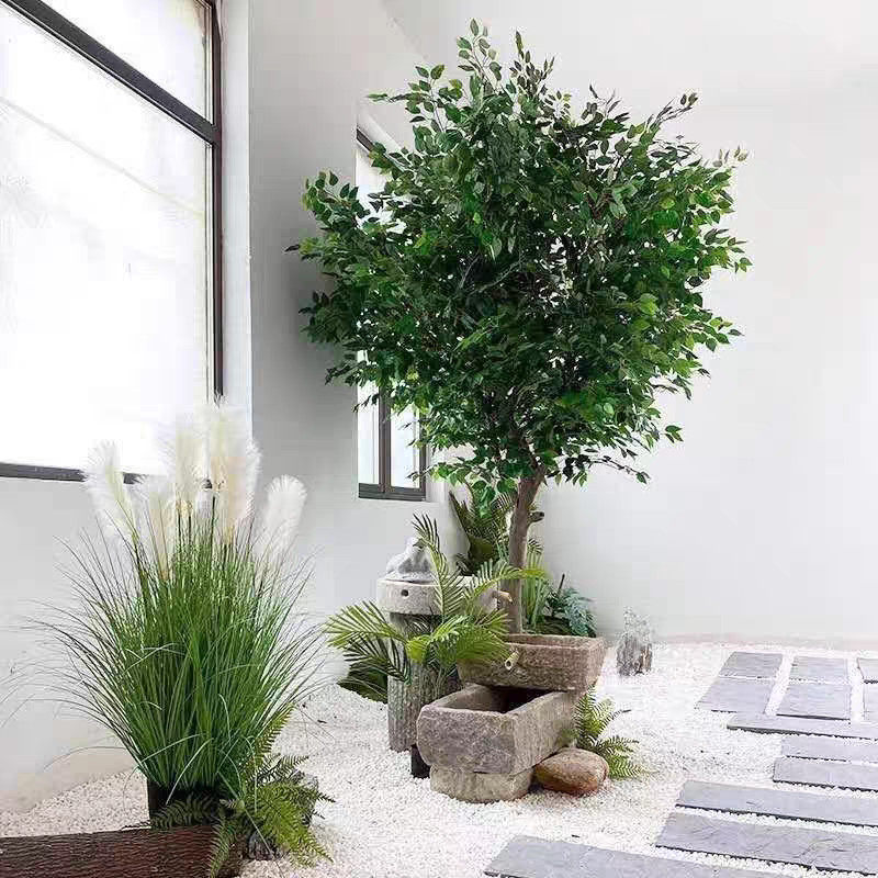 仿真绿色榕树假树仿真大型植物商场婚礼道具许愿树景观树橱窗装饰