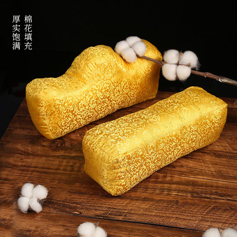 天顺祥传统寿衣头脚枕长绒棉填充老人枕头白事装老衣殡葬用品