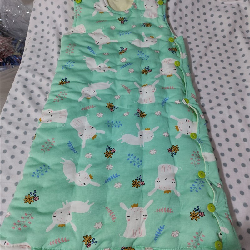 宝宝手工棉花马甲睡袋 儿童马甲式无袖防踢被婴儿秋冬加厚睡袍