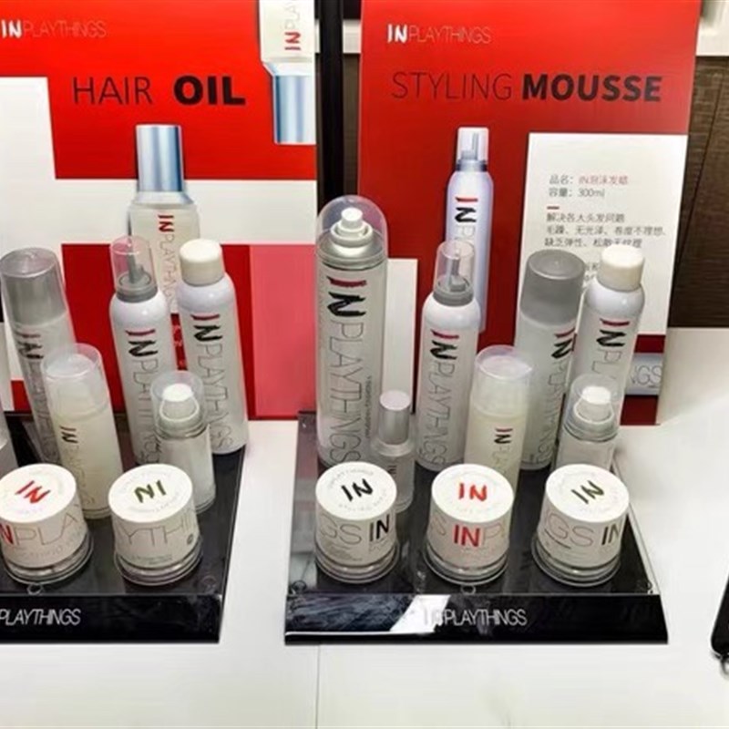 正品IN泡沫发蜡羊毛卷保湿补水定型理发店同款造型女300ml