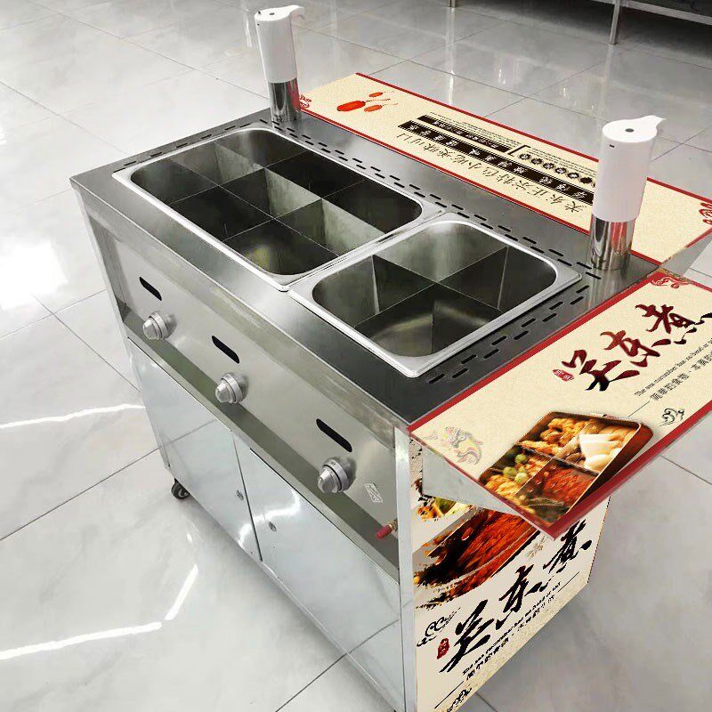 网红关东煮美食推车拉车设备商用机器麻辣串摆摊关东煮小本创业
