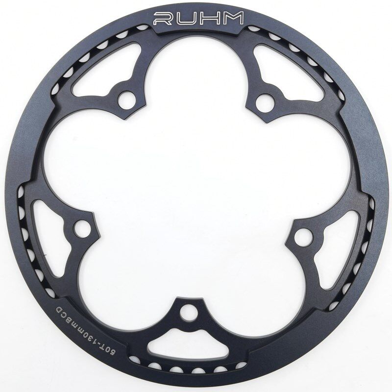 ruhm小布小步折叠车自行车铝合金牙盘50t带护盘bcd130盘片齿盘cnc