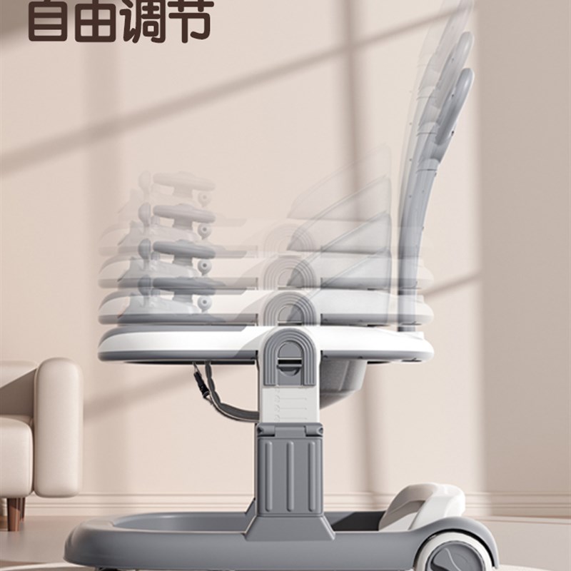 学步车防O型腿儿童6-18宝宝滑行车婴儿学步车防侧翻可折叠带刹车