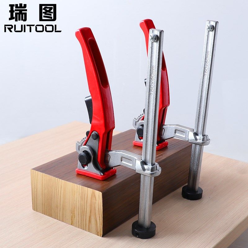 木工压料器桌面棘轮压料夹推台锯压料压紧器木工台洞洞桌快速夹具