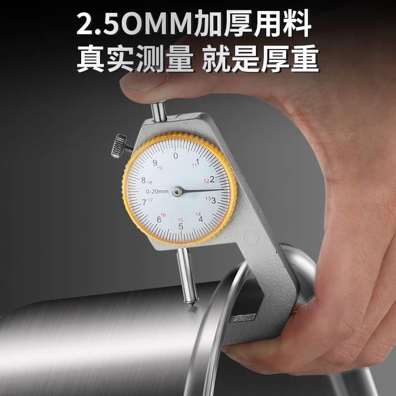 全钢盖不滴水特厚加高316L不锈钢蒸锅三四层大容量家用汤锅一体锅