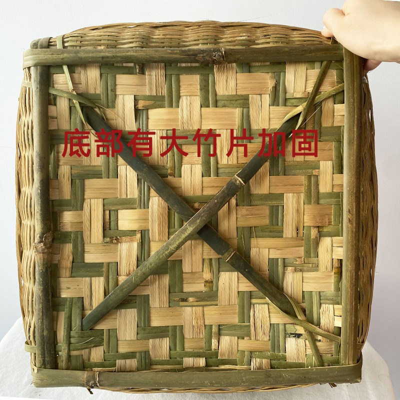 竹编制品竹编手工艺品田园箩筐大号纯手工农家喜事竹箩筐
