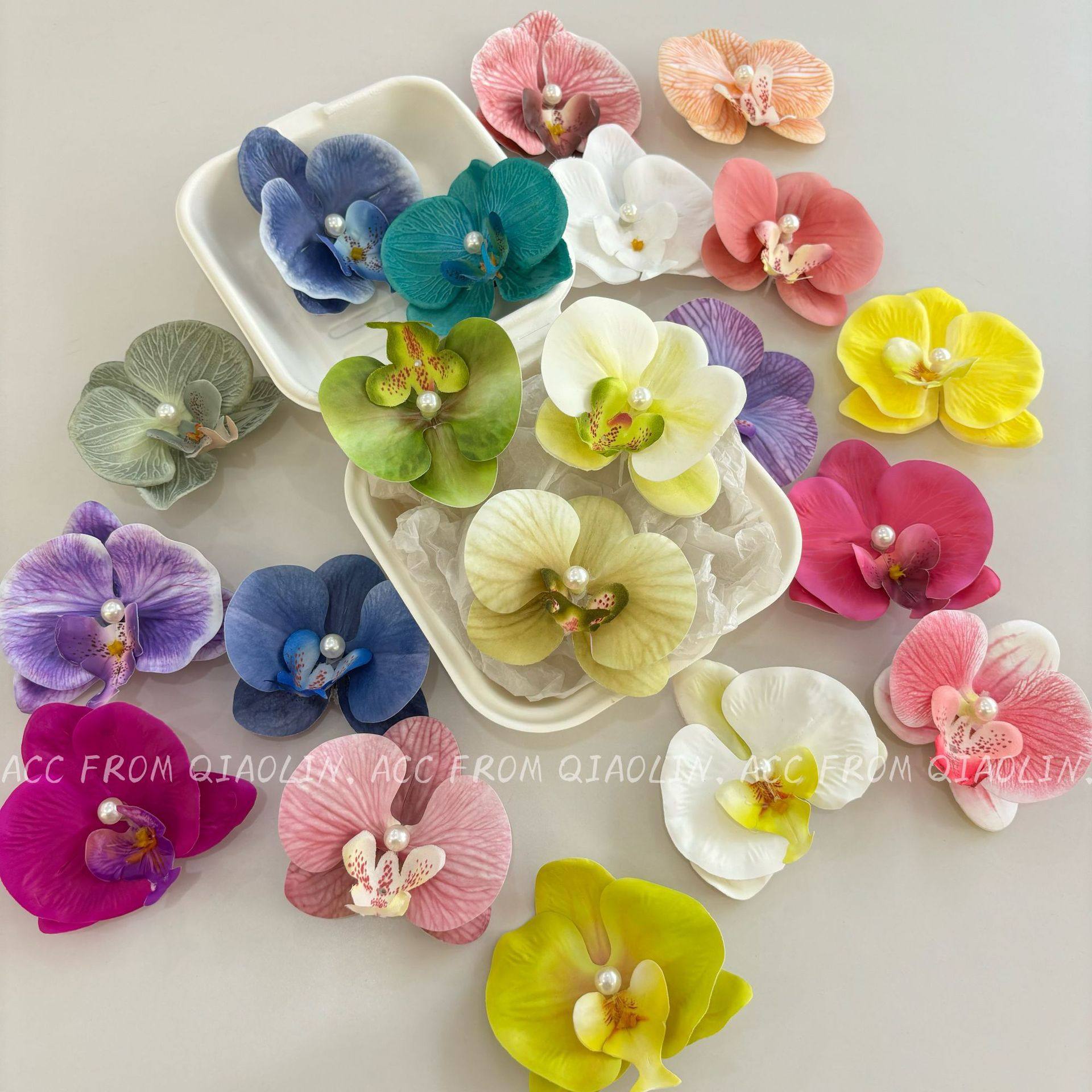 薄荷曼波蝴蝶兰珍珠发夹女后脑勺天甜美半扎发卡侧边刘海鸭嘴夹子,饰品/流行首饰/时尚饰品新,民族风发饰,淘宝优惠券,粉丝福利购,淘宝优惠卷