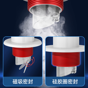 下水管防返d臭75密封塞厨房洗衣机排水管防M臭50密封圈下水道堵口