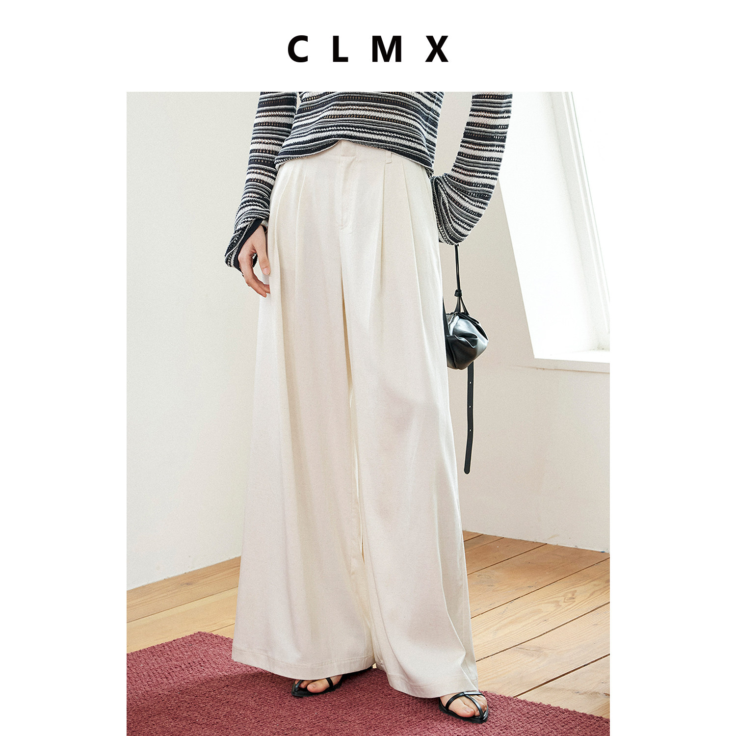CLMX莱赛尔棉亚麻夏季休闲裤女