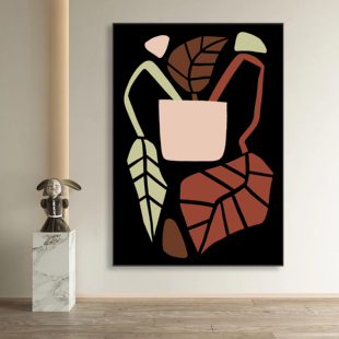 抽象画近现代艺术画作家庭博物馆酒店餐馆通用壁画简约而不简单