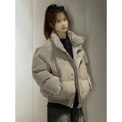 pu皮羽绒棉服男冬季加厚防寒棉衣