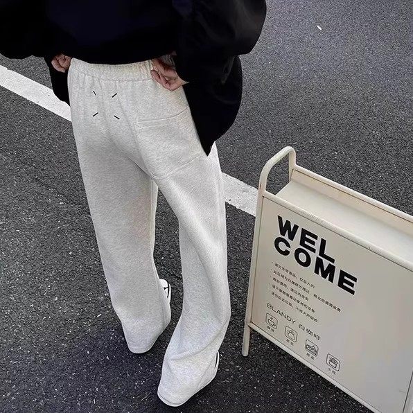 灰色美式弯刀卫裤男女夏季新款直筒阔腿裤子cleanfit运动休闲长裤,男装,卫裤,淘宝优惠券,粉丝福利购,淘宝优惠卷