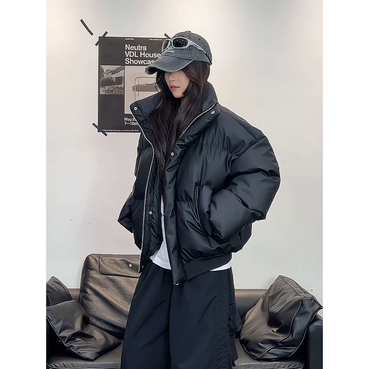 羽绒棉服男冬季廓形加厚棉衣外套