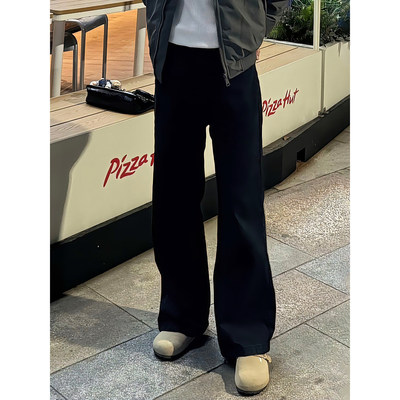 提档加绒牛仔裤男款美式高街裤子