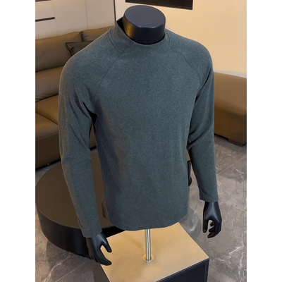 德绒半高领打底衫男内搭长袖t恤
