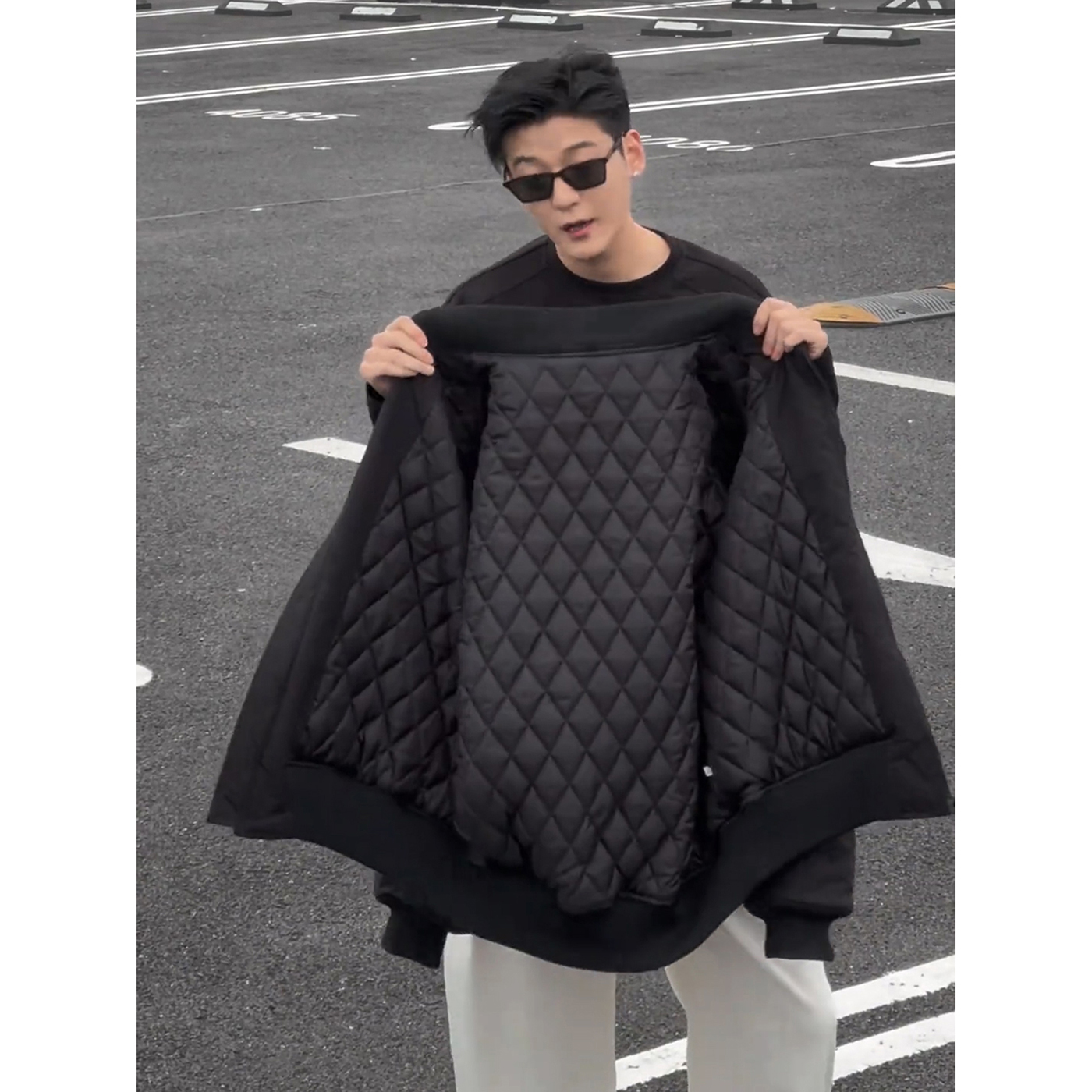 飞行夹克棉服男款高级感痞帅棉衣