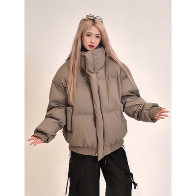 pu皮美式羽绒棉服男加厚棉衣外套