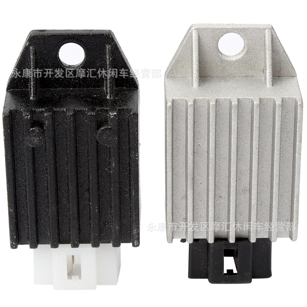 沙滩车越野摩托车GY6滑板车配件50-125CC 4针12V半波稳压整流器