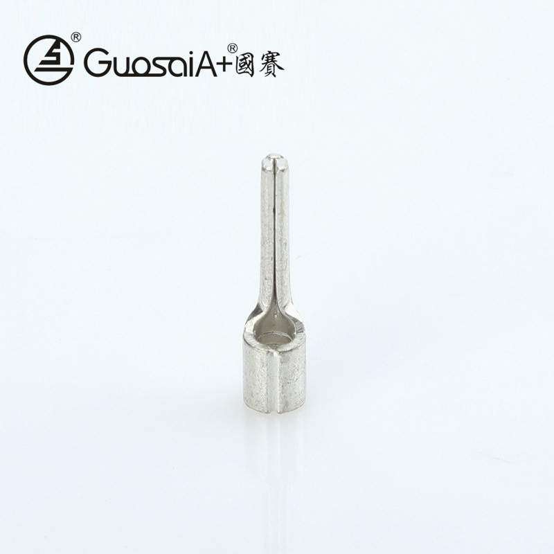 针型铜鼻子PTN 2-12无绝缘护套针形端子插针型冷压裸端头