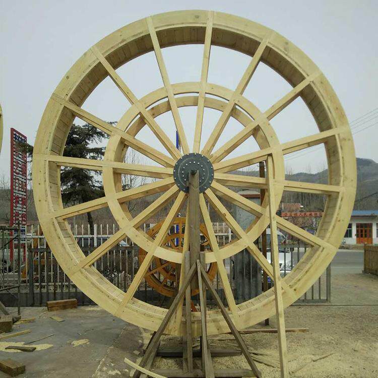 无穷大制作大型防腐木水车户外景观水车公园实木景点水车装饰