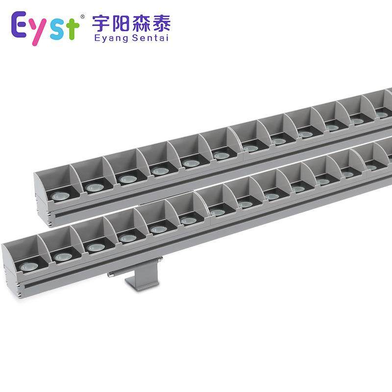 LED洗墙灯格栅条形灯防眩带荧光遮光罩新款DMX512灯具RGB防水