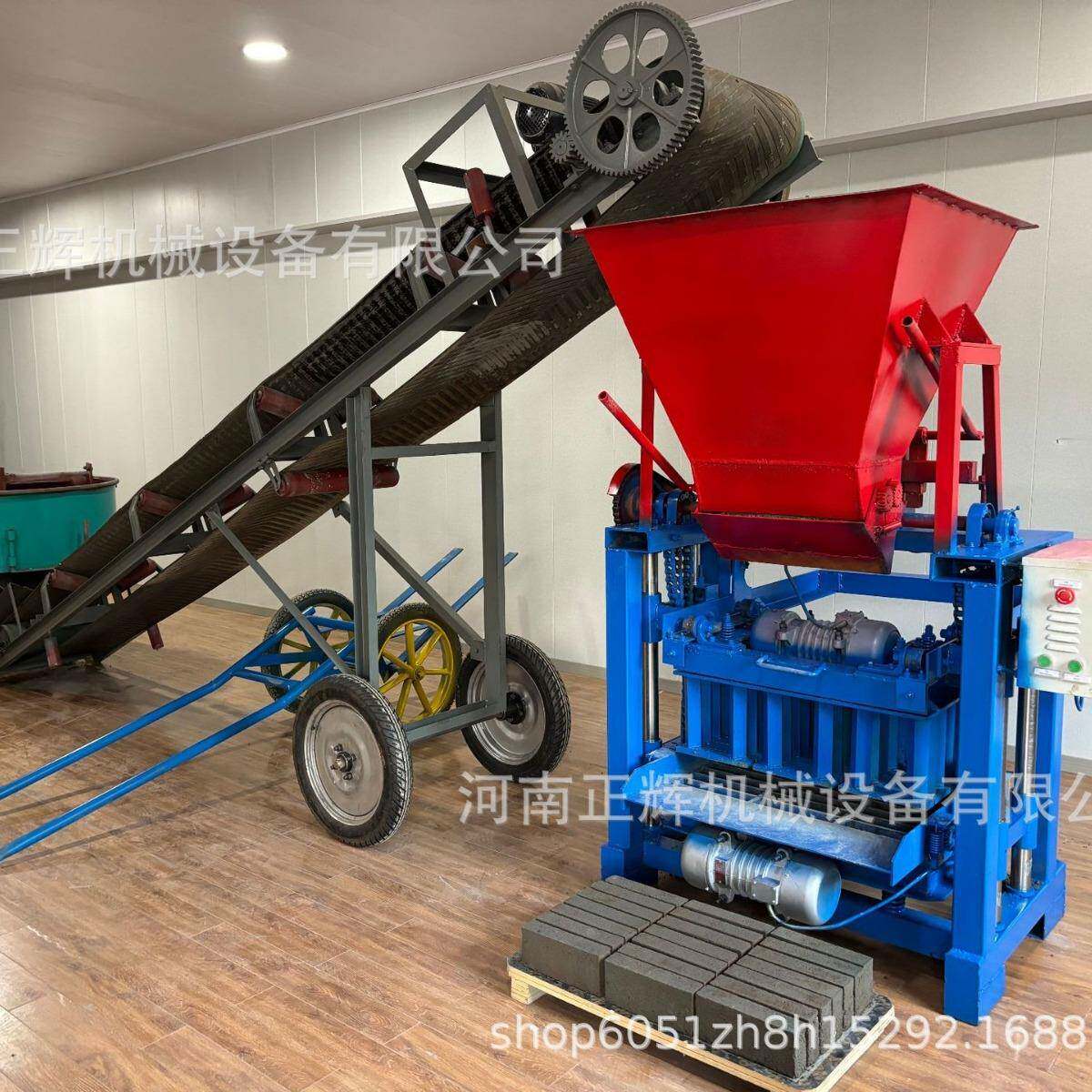 砖机4-35水泥砖机小型混凝土砌块砖机生产植草砖新型制砖机械