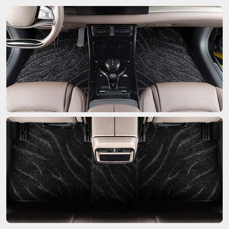 适用奔驰c级c260C200glc260gla200GLB200A180e300l星空毯汽车脚垫