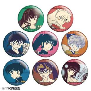 犬夜叉新款杀生丸玲犬夜叉戈薇桔梗原画吧唧自制58马口铁徽章谷子