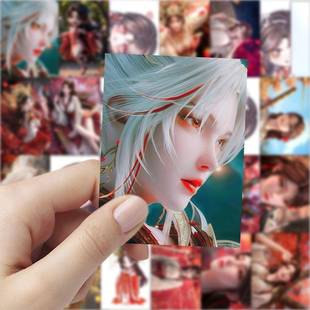 252张手完美世界火灵贴儿动漫女贴纸高颜值国漫神绝美周边机壳画
