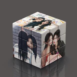 诗情画奕三阶拼图魔方高颜值趣味解压玩具学生创意益智礼物
