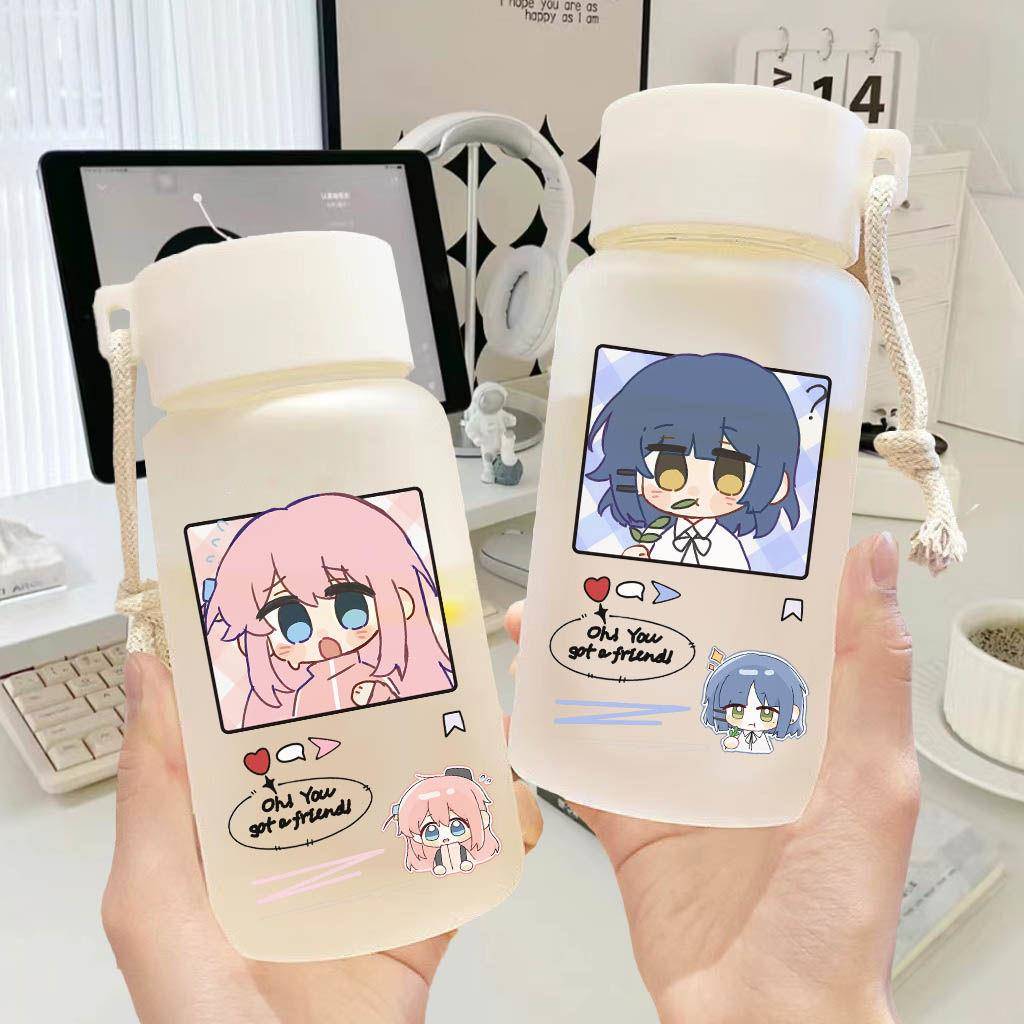 孤独摇滚山田凉塑料杯磨砂周边水杯大容量男女便携ins简约杯子