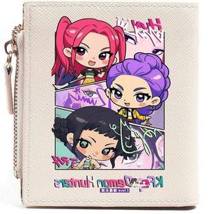 KPOP猎魔女团ins可爱鲁米佐依同人短款零钱包二合一卡包女生小巧