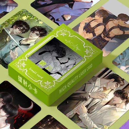 破云镭射盒装小卡周边三寸照片圆角覆膜高清LOMO闪卡礼品礼盒