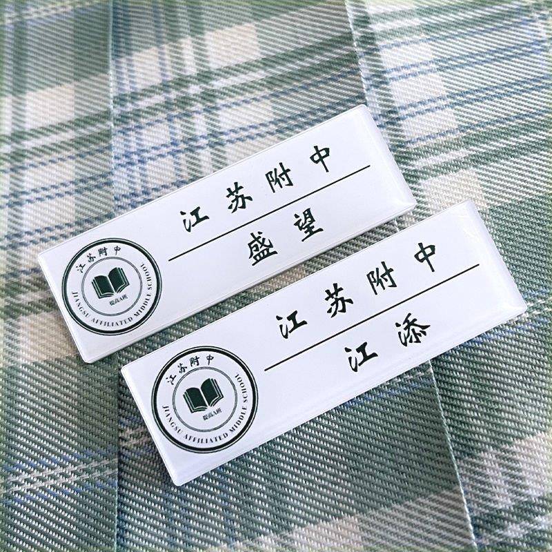 【某某】江添盛望小说周边名扎胸牌胸针jk书包挂件配饰校徽定制in