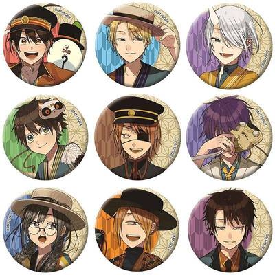 妖怪学校的新人教师泥田耕太郎座敷红子狸冢豆吉利周边动漫徽章