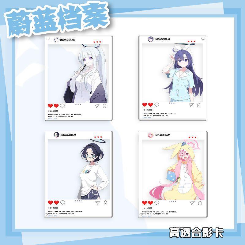 蔚蓝档案透卡 日服千禧年睡衣系列全套 黑崎小雪生盐诺亚康娜挂件