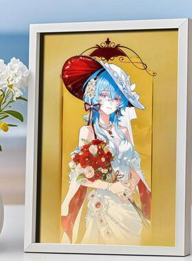 鸣潮KFC联名守岸人卡提希娅椿仇远相框摆台ins高级简约卧室小摆件