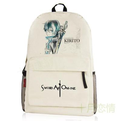 动漫周边双肩包二次学生男女学生中二书包 刀剑神域背包桐人SAO