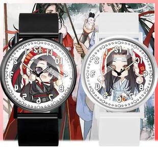魔道祖师魏无羡蓝曦臣指针式手表独特防水儿童学生送朋友石英礼物